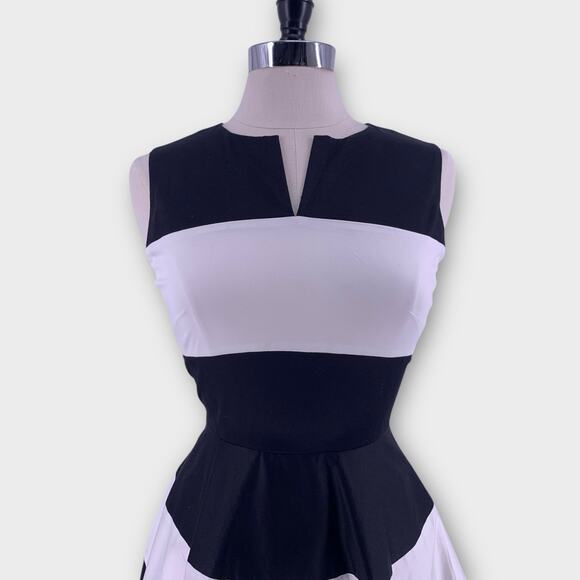 KATE SPADE Corley Dress Colorblock Blue White Black Stripe 2 - Picture 6 of 15